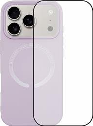 IPHONE 17 PRO MAGSAFE SILICONE CASE & FULL FACE GLASS PURPLE ΘΗΚΗ ΚΙΝΗΤΟΥ & ΠΡΟΣΤΑΤΕΥΤΙΚΟ ΟΘΟΝΗΣ REDSHIELD