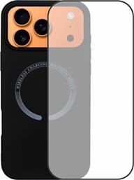 IPHONE 17 PRO MAX MAGSAFE SILICONE CASE & FULL FACE GLASS BLACK ΘΗΚΗ ΚΙΝΗΤΟΥ & ΠΡΟΣΤΑΤΕΥΤΙΚΟ ΟΘΟΝΗΣ REDSHIELD