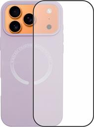 IPHONE 17 PRO MAX MAGSAFE SILICONE CASE & FULL FACE GLASS PURPLE ΘΗΚΗ ΚΙΝΗΤΟΥ & ΠΡΟΣΤΑΤΕΥΤΙΚΟ ΟΘΟΝΗΣ REDSHIELD