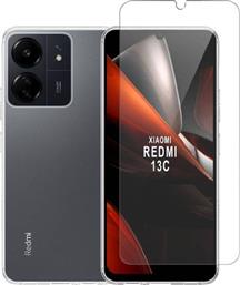 REDMI 13C / POCO C65 TPU CASE & TEMPERED GLASS ΣΕΤ - ΘΗΚΗ ΚΙΝΗΤΟΥ & ΠΡΟΣΤΑΤΕΥΤΙΚΟ ΟΘΟΝΗΣ REDSHIELD