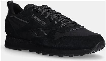 ΑΘΛΗΤΙΚΑ CLASSIC LEATHER ΧΡΩΜΑ: ΜΑΥΡΟ, 100207940 REEBOK CLASSIC