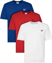 ΣΕΤ 3 T-SHIRTS WOODS RK25193CCM ΕΓΧΡΩΜΟ REGULAR FIT REEBOK