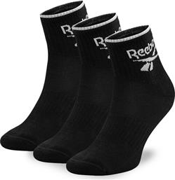 ΣΕΤ 3 ΖΕΥΓΑΡΙΑ ΨΗΛΕΣ ΚΑΛΤΣΕΣ UNISEX R0362-SS24 (3-PACK) ΜΑΥΡΟ REEBOK