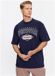 T-SHIRT SPORTING GOODS IM1505 ΣΚΟΥΡΟ ΜΠΛΕ REGULAR FIT REEBOK