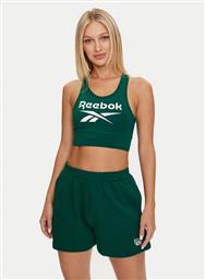 ΤΟΠ IDENTITY BIG LOGO COTTON BRALETTE 100076020 ΠΡΑΣΙΝΟ SLIM FIT REEBOK