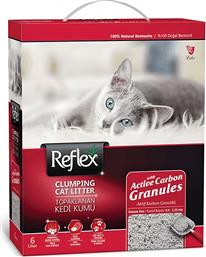 ΑΜΜΟΣ ΓΑΤΑΣ CLUMPING CAT LITTER BENTONITE ACTIVE CARBON GRANULE (6L) REFLEX