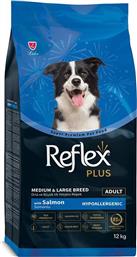 ΤΡΟΦΗ ADULT MEDIUM - LARGE ΣΟΛΟΜΟΣ (12KG) REFLEX PLUS