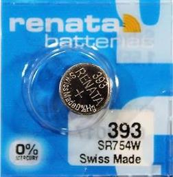 ΜΠΑΤΑΡΙΑ ΓΙΑ ΡΟΛΟΓΙΑ SILVER OXIDE NO393 SR754SW 1,55V 1ΤΜΧ RENATA