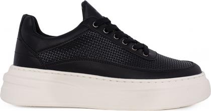 ΑΝΔΡΙΚΑ SNEAKERS DAVEB-600 ΜΑΥΡΟ ΜΑΥΡΟ ΠΛΕΚΤΟ V5700060350L RENATO GARINI