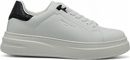 ΑΝΔΡΙΚΑ SNEAKERS DAVES-111 ΛΕΥΚΟ ΜΑΥΡΟ ΚΡΟΚΟ V5700117375N RENATO GARINI