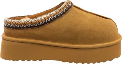ΓΥΝΑΙΚΕΙΑ MULES (416)CAMEL SUEDE V132E8012416 CAMEL RENATO GARINI