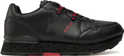 ΑΘΛΗΤΙΚΑ ARTHUR RY 3 LACE-UP SNEAKERS GMS68.000.C0088S ΜΑΥΡΟ REPLAY