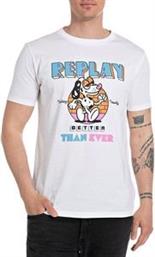 T-SHIRT BETTER THAN EVER M6800 .000.2660 001 ΛΕΥΚΟ REPLAY