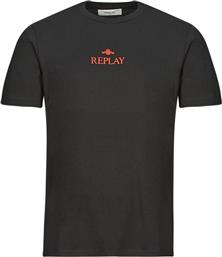 T-SHIRT ΜΕ ΚΟΝΤΑ ΜΑΝΙΚΙΑ ELIA REPLAY