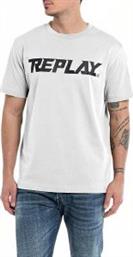 T-SHIRT WITH PRINT M6658 .000.2660 001 ΛΕΥΚΟ REPLAY