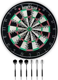ΣΕΤ: ΣΤΟΧΟΣ ΚΑΙ ΒΕΛΑΚΙΑ DARTBOARD + 6 DARTS 45 CM ΧΡΩΜΑ: ΠΟΛΥΧΡΩΜΟ RESET CLUB