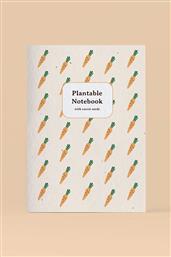 ΣΗΜΕΙΩΜΑΤΑΡΙΟ ΜΕ ΣΠΟΡΟΥΣ ΚΑΡΟΤΩΝ ΓΙΑ ΚΑΛΛΙΕΡΓΕΙΑ 14,8 X 21 CM ΧΡΩΜΑ: ΠΟΡΤΟΚΑΛΙ RESETEA