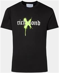 T-SHIRT ULSOY UMP24052TS ΜΑΥΡΟ REGULAR FIT RICHMOND X από το MODIVO