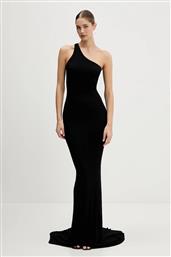 ΦΟΡΕΜΑ ΑΠΟ ΒΙΣΚΟΖΗ ONE SHOULDER GOWN ΧΡΩΜΑ: ΜΑΥΡΟ, LI02E3571.RV RICK OWENS LILIES από το ANSWEAR