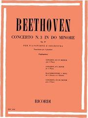 BEETHOVEN LUDWIG VAN - ΚΟΝΤΣΕΡΤΟ ΓΙΑ ΠΙΑΝΟ ΚΑΙ ΟΡΧΗΣΤΡΑ ΝΟ.3 ΣΕ ΝΤΟ ΕΛΑΣΣΟΝΑ RICORDI