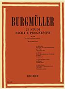 BURGMULLER - 25 STUDI FACILI E PROGRESSIVI OP. 100 PER PIANOFORTE RICORDI