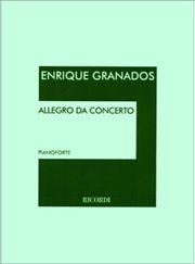 GRANADOS - ALLEGRO, DA CONCERTO RICORDI