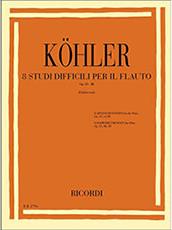 KOHLER  8 ADVANC.STUDIES OP.33 N.3 RICORDI