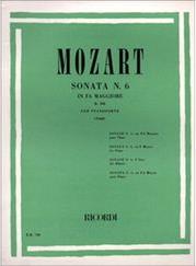 MOZART - SONATA IN F MAJ. KV 332 RICORDI