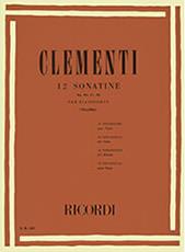 MUZIO CLEMENTI - 12 SONATINE OP. 36, 37, 38 PER PIANOFORTE / ΕΚΔΟΣΕΙΣ RICORDI