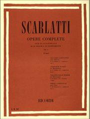 SCARLATTI - OPERE COMPLETE N.1 RICORDI