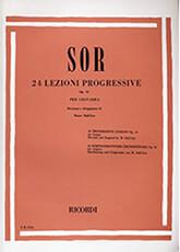 SOR FERNANDO - 24 LEZIONI PROGRESSIVE OP. 31 PER CHITARRA RICORDI