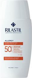 ALLERGY PROTECTIVE FLUID SPF50+ ΛΕΠΤΟΡΡΕΥΣΤΟ ΠΡΟΣΤΑΤΕΥΤΙΚΟ ΓΑΛΑΚΤΩΜΑ ΠΡΟΣΩΠΟΥ & ΣΩΜΑΤΟΣ, ΠΟΛΥ ΥΨΗΛΗΣ ΑΝΤΗΛΙΑΚΗΣ ΠΡΟΣΤΑΣΙΑΣ, ΚΑΤΑΛΛΗΛΟ ΓΙΑ ΕΥΑΙΣΘΗΤΕΣ ΜΕ ΤΑΣΗ ΑΛΛΕΡΓΙΑΣ 50ML RILASTIL