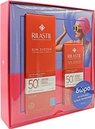 ΠΑΚΕΤΟ ΠΡΟΣΦΟΡΑΣ SUN SYSTEM VELVET TOUCH BODY LOTION SPF50+, 200ML & ΔΩΡΟ VELVET FACE CREAM SPF50+, 50ML RILASTIL