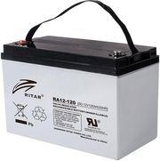 LEAD ACID BATTERY (RA12-120) AGM 12V / 120 AH - 407 / 177/ 225MM TERMINAL F12(M8) RITAR