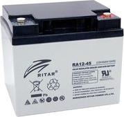 LEAD ACID BATTERY (RA12-45) AGM 12V / 45 AH - 198 / 166/ 169MM TERMINAL F11(M6) RITAR