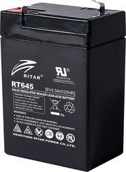 LEAD ACID BATTERY (RT645) AGM 6V / 4.5AH - 70 / 47 / 99MM TERMINAL1 RITAR
