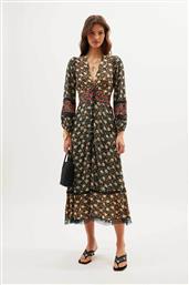 ΓΥΝΑΙΚΕΙΟ MIDI ΦΟΡΕΜΑ ΜΕ FLORAL PRINT ''RAVEN'' - 010.05352.325.06731 ΜΑΥΡΟ RIXO