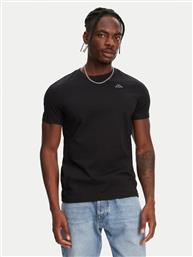 T-SHIRT LUC 611187W ΜΑΥΡΟ REGULAR FIT ROBE DI KAPPA