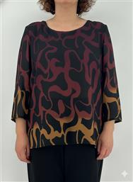 ΜΠΛΟΥΖΑ ΚΡΕΠ ΜΕ ΓΕΩΜΕΤΡΙΚΑ ΣΧΕΔΙΑ - ΜΠΟΡΝΤΟ RODONNA