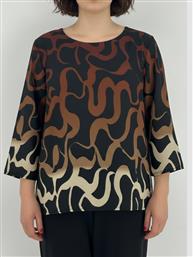 ΜΠΛΟΥΖΑ ΚΡΕΠ ΜΕ ΓΕΩΜΕΤΡΙΚΑ ΣΧΕΔΙΑ - ΚΑΦΕ RODONNA