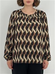 ΜΠΛΟΥΖΑ ΜΕ ΓΕΩΜΕΤΡΙΚΟ ΣΧΕΔΙΟ - ΚΑΦΕ RODONNA