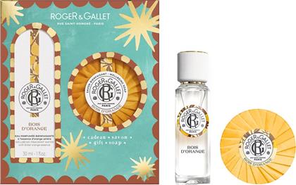 PROMO BOIS D' ORANGE WELLBEING FRAGRANT WATER 30ML & ΔΩΡΟ PERFUMED SOAP BAR 100G ROGER & GALLET