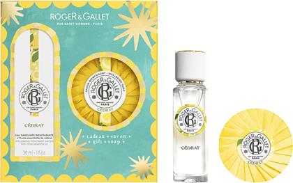 PROMO CEDRAT WELLBEING FRAGRANT WATER 30ML & ΔΩΡΟ PERFUMED SOAP BAR 100G ROGER & GALLET