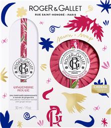 PROMO GINGEMBRE ROUGE EAU PARFUMEE BIENFAISANTE 30ML & WELLBEING SOAP 100G ROGER & GALLET