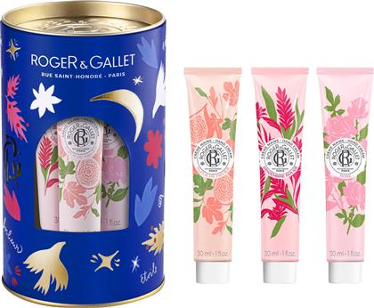 PROMO GINGEMBRE ROUGE HAND CREAM 30ML & FLEUR DE FIGUER HAND CREAM 30ML & ROSE HAND CREAM 30ML ROGER & GALLET