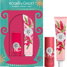 PROMO GINGEMBRE ROUGE SUBLIMATING LIP BALM 3,5G & HAND CREAM 30ML ROGER & GALLET