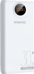 POWERBANK 20000MAH 30W - ΛΕΥΚΟ ROMOSS