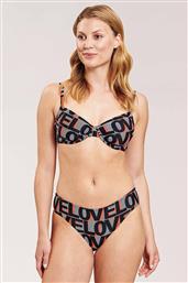 ΓΥΝΑΙΚΕΙΟ ΣΕΤ ΜΑΓΙΟ ΜΠΙΚΙΝΙ ΜΕ LETTER PRINT CUP D '' ALL LOVE'' - 1205507#D ΓΚΡΙ ROSCH