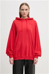 ΒΑΜΒΑΚΕΡΗ ΜΠΛΟΥΖΑ SWEAT HOODIE ΓΥΝΑΙΚΕΙΑ, ΧΡΩΜΑ: ΚΟΚΚΙΝΟ, ΜΕ ΚΟΥΚΟΥΛΑ, 1124731292 ROTATE