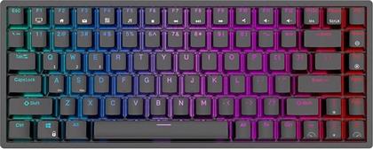 WIRELESS MECHANICAL KEYBOARD RK84 RGB, RED SWITCH (BLACK) RK84 RED SWITCH ROYAL KLUDGE